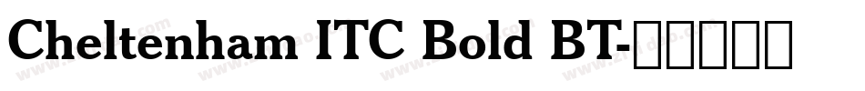 Cheltenham ITC Bold BT字体转换
